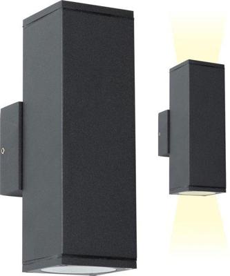 Kevin Up en Down Muurlamp Zwart Kevin Up en Down Muurlamp Zwart