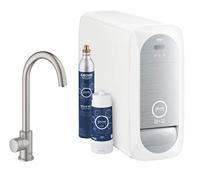 Bruisendwater Keukenkraan GROHE Blue Home Mono Starterkit Chilled en Sparkling Water C Uitloop Chroom - thumbnail