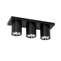 QAZQA Moderne plafondspot zwart 3-lichts - Tubo - thumbnail