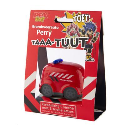 Fietsbel met sirene en zwaailichten PexKids "brandweerauto Perry"