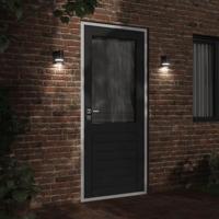 Buitenwandlamp gegoten aluminium zwart - thumbnail