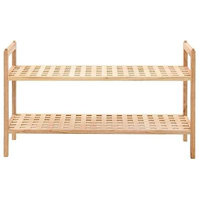 VidaXL Schoenenrek 69x26x40 cm massief walnotenhout VidaXL Schoenenrek 69x26x40 cm massief walnotenhout
