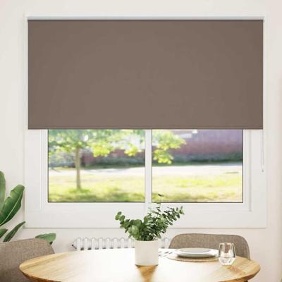 VidaXL Rolgordijn verduisterend koffie 150x130 cm stofbreedte 146,6 cm