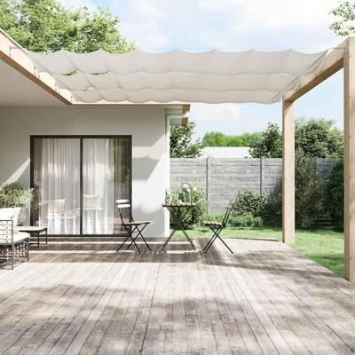 VidaXL Luifel verticaal 100x800 cm oxford stof wit
