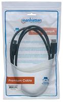 Manhattan DisplayPort Aansluitkabel DisplayPort-stekker, DisplayPort-stekker 2.00 m Zwart 307116-CG Afgeschermd DisplayPort-kabel - thumbnail