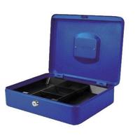 Geldkist pavo 300x240x90mm blauw - thumbnail