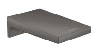 Baduitloop Metropol HansGrohe Watervalstraal 18.5 cm Geborsteld Zwart Chroom - thumbnail