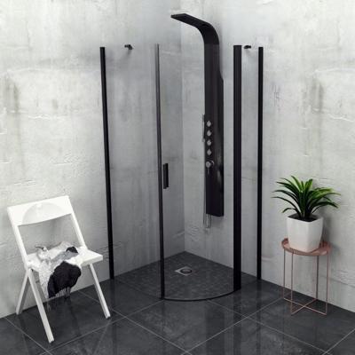 Douchecabine Sapho Zoom Line Black Kwartrond Draaideur 90x90 cm 6 mm Gecoat Glas Mat Zwart Links Sapho Douchecabine Sapho Zoom Line Black Kwartrond Draaideur 90x90 cm 6 mm Gecoat Glas Mat Zwart Links Sapho