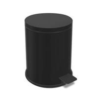 ZACK Vasca Pedaalemmer Ø 18x27 cm Zwart - thumbnail