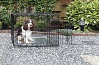 Hondenbench 1 deurs zwart 49 X 36 X 40 cm - thumbnail