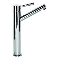 CORNWALL ééngreepsmengkraan voor wastafel opbouw, chroom hoge uitloop keramische schijven geluidsarme, verwisselbare 35 mm-cartouche flexibele metalen aansluitslangen 350 mm volgens DVGW/KTW- - thumbnail