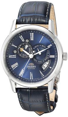 Horlogeband Orient ET0T004D Leder Blauw 22mm