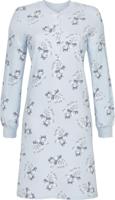 Warm blauw katoenen nachthemd - thumbnail