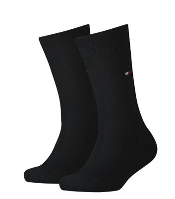 Tommy Hilfiger Men Sock Classic Black 2-pack-47/49