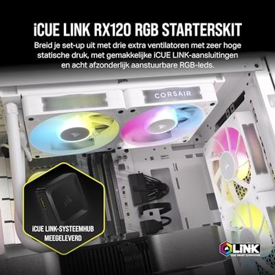 Case fan Corsair CO-9051022-WW Ø 12 cm (3 Stuks) - thumbnail