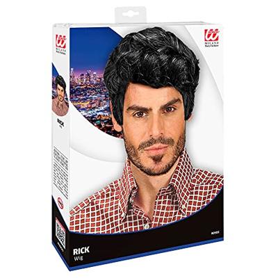 Pruik Rick Zwart Kort Heren