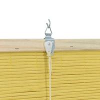 VidaXL Rolgordijn met gordijnen geel 100 x 160 cm bamboe - thumbnail