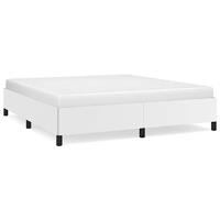 Bedframe kunstleer wit 180x200 cm - thumbnail