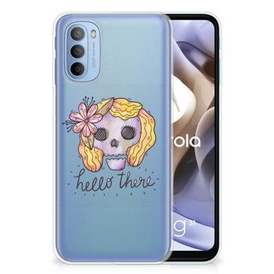 Silicone Back Case Motorola Moto G31 | G41 Boho Skull Silicone Back Case Motorola Moto G31 | G41 Boho Skull