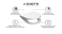 Toiletzitting Schutte White Duroplast Met Soft Close En Quick Release D-Vorm Gelakt Wit Schütte - thumbnail