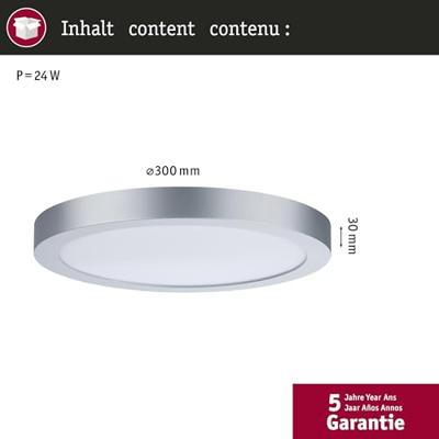 Paulmann Abia 70983 LED-paneel 22 W Warmwit Chroom (mat) Paulmann Abia 70983 LED-paneel 22 W Warmwit Chroom (mat)