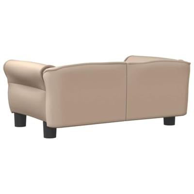 Hondenmand 70x45x30 cm kunstleer cappuccinokleurig