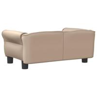 Hondenmand 70x45x30 cm kunstleer cappuccinokleurig - thumbnail