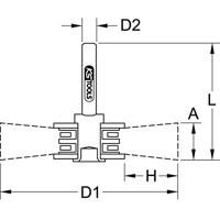 KS Tools 340.0032 Stalen draadborstelschijf 0,3 mm, Ø 75 mm - thumbnail