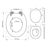 Tiger Toiletzitting Scaffold Softclose Hout Steigerhout - thumbnail