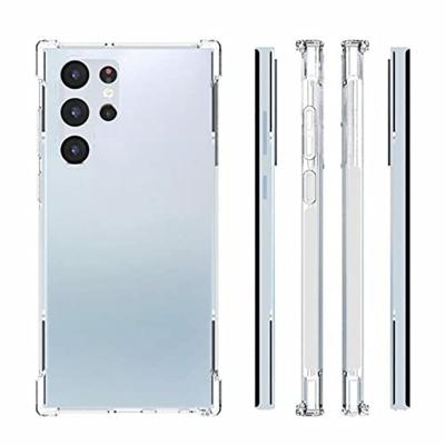 Lunso - Softcase hoes - Samsung Galaxy S22 Ultra - Transparant Lunso - Softcase hoes - Samsung Galaxy S22 Ultra - Transparant