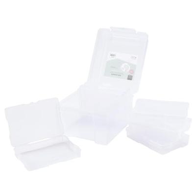 Vaessen Creative • opbergbox met 6 cassettes transparant