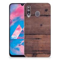Samsung Galaxy M30 | Bumper Hoesje | Old Wood - thumbnail
