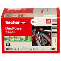 Fischer 535459 DUOPOWER 6x30 S LD 2-componenten plug 30 mm 6 mm 50 stuk(s) - thumbnail