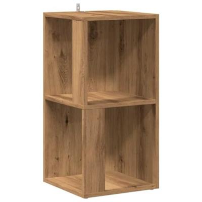 Hoekkast 33x33x67 cm bewerkt hout artisanaal eikenkleur Hoekkast 33x33x67 cm bewerkt hout artisanaal eikenkleur