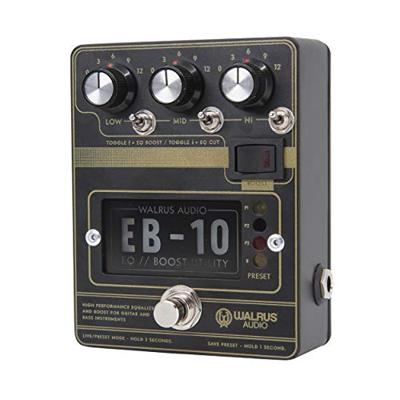 Walrus Audio EB-10 Black Preamp / EQ / Boost effectpedaal