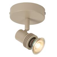 Lucide KIANTI - Plafondspot - Ø 10 cm - 1xGU10 - Taupe - thumbnail