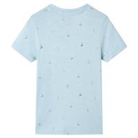 Kindershirt 104 lichtblauw - thumbnail