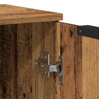 Dressoir 60x30x70 cm bewerkt hout oud houtkleurig - thumbnail
