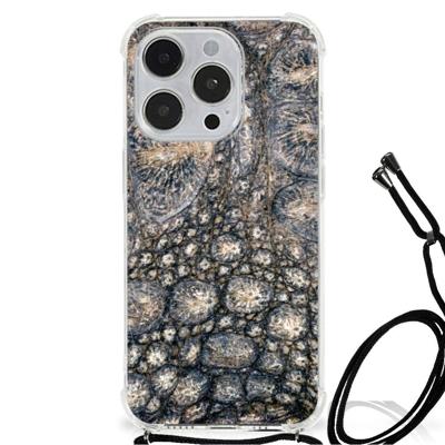 iPhone 14 Pro Max Case Anti-shock Krokodillenprint iPhone 14 Pro Max Case Anti-shock Krokodillenprint
