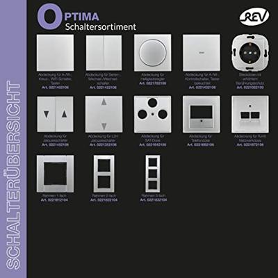 REV 0399610006 Dimmer Inzetstuk Technik Wit, Blauw 1 stuk(s) - thumbnail