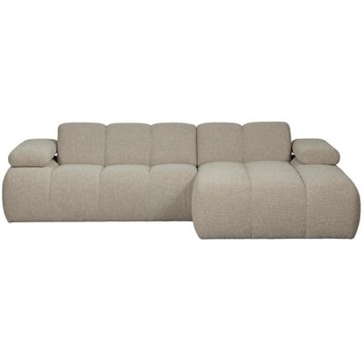 WOOOD Loungebank 'Mojo' Rechts, Bouclé, kleur Beige Melange