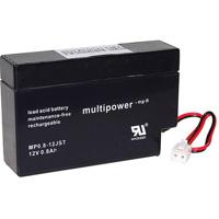 multipower PB-12-0,8-JST Loodaccu 12 V 0.8 Ah Loodvlies (AGM) (b x h x d) 96 x 6.2 x 25 mm JST connector Onderhoudsvrij, Geringe zelfontlading - thumbnail