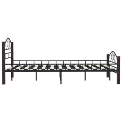Bedframe metaal zwart 120x200 cm