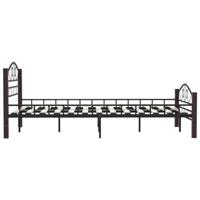 Bedframe metaal zwart 120x200 cm - thumbnail