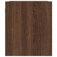 Nachtkastje wandgemonteerd 38x34x40 cm bruin eikenkleur - thumbnail