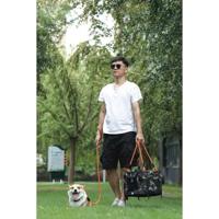 Draagtas - M PETS - REMIX 2 in 1 Camouflage & Oranje - 41 x 28 x 28 cm - Opvouwbaar - Lichtgewicht - Harnasgordel - thumbnail