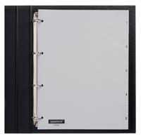 Tabbladen 4-gaats 1-5 grijs PP Quantore - thumbnail