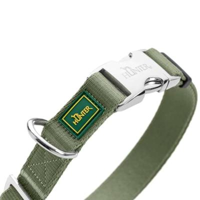 Hondenhalsband Hunter Inari Groen M 30-45 cm