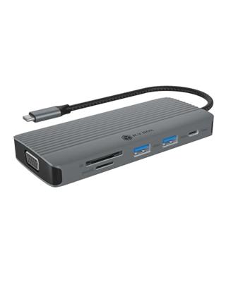 ICY BOX IB-DK4040a-CPD Bedraad USB 3.2 Gen 1 (3.1 Gen 1) Type-C Aluminium, Zilver ICY BOX IB-DK4040a-CPD Bedraad USB 3.2 Gen 1 (3.1 Gen 1) Type-C Aluminium, Zilver