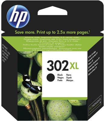 HP inktcartridge 302XL, 480 pagina&apos;s, OEM F6U68AE, zwart